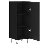 vidaXL Buffet Noir 34 5x34x90 cm Bois d'ingénierie