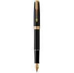 PARKER Sonnet Stylo plume  Noir  Plume moyenne  Coffret cadeau