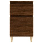 vidaXL Table de chevet chêne marron 40x35x70 cm