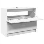 vidaXL Armoire d'évier blanc 78x37x59 cm bois d'ingénierie