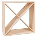 vidaXL Armoire à vin 62x25x62 cm Bois de pin massif