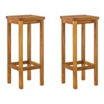 vidaXL Ensemble de bar de jardin 3 Pièces bois d'acacia solide
