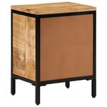 vidaXL Table de chevet 40x30x52 5 cm bois de manguier massif brut
