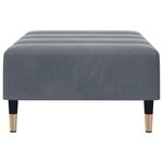 vidaXL Repose-pied gris foncé 77x55x31 cm velours