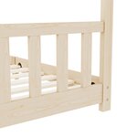 vidaXL Cadre de lit d'enfant Bois de pin massif 90 x 200 cm