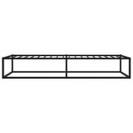 vidaXL Cadre de lit sans matelas noir métal 90x200 cm
