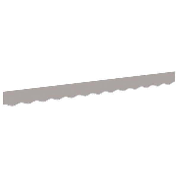vidaXL Valence d'auvent pour cadre de 3.5 m Gris clair 3.3x0.2 m