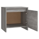 vidaXL Table de chevet Sonoma gris 45x34x44 5 cm bois d'ingénierie