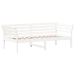 vidaXL Lit de jour sans matelas blanc 90x190 cm bois de pin massif