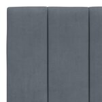 vidaXL Cadre de lit sans matelas gris foncé 180x200 cm velours
