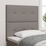 vidaXL Tête de lit capitonnée taupe 100 cm en tissu