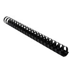 Boite 50 Reliures Spirales Plastique 25mm - Noir - Exacompta