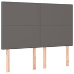 vidaXL Cadre de lit sans matelas gris 140x200 cm similicuir