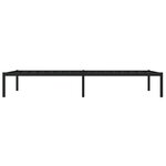 vidaXL Cadre de lit métal noir 107x203 cm