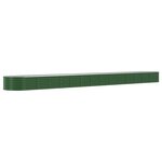 vidaXL Lit surélevé de jardin Acier enduit de poudre 620x80x36 cm Vert