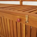 vidaXL Banc de rangement 170 cm Bois d'acacia solide