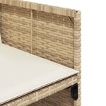 vidaXL Ensemble à manger de jardin et coussins 13 Pièces beige