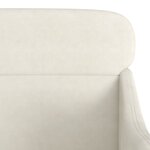 vidaXL Fauteuil Crème 63x76x80 cm Velours