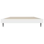 vidaXL Cadre de lit sans matelas blanc 100x200 cm bois d'ingénierie