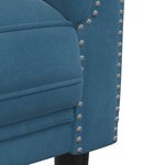 vidaXL Canapé à 2 places bleu velours