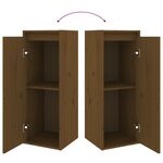 vidaXL Meubles TV 2 Pièces Marron miel Bois massif de pin