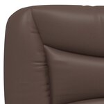 vidaXL Cadre de lit avec tête de lit Marron 100x200 cm Similicuir