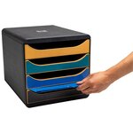 Module De Classement Big Box 4 Tiroirs Neo Deco - Couleurs Assorties - Exacompta