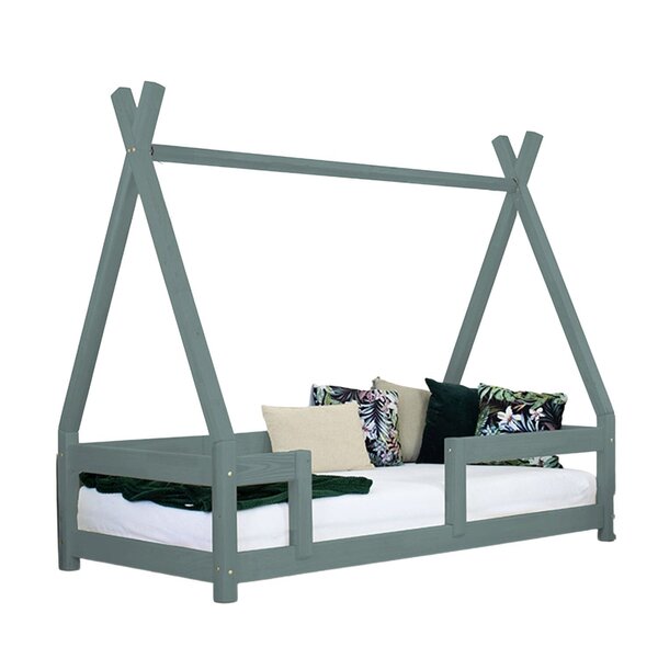 Lit cabane enfant NAKANA 80 x 180 vert sauge