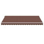 vidaXL Auvent rétractable automatique avec LED marron 450x350 cm