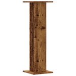 vidaXL Supports pour plantes 2 Pièces vieux bois bois d'ingénierie