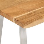 vidaXL Banc avec bord vivant 105 cm bois d'acacia massif