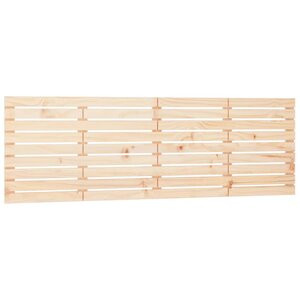 vidaXL Tête de lit murale 206x3x63 cm Bois massif de pin