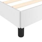 vidaXL Cadre de lit Blanc 100x200 cm Similicuir