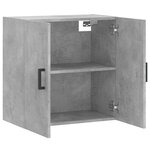 vidaXL Armoire murale gris béton 60x31x60 cm bois d'ingénierie