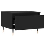 vidaXL Tables basses 2 Pièces noir 50x46x35 cm bois d'ingénierie