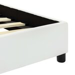 vidaXL Cadre de lit sans matelas blanc similicuir 90x200 cm