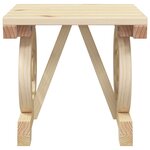 vidaXL Repose-pieds de jardin lot de 2 bois de sapin massif