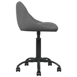 vidaXL Chaise de salle à manger Gris foncé Velours