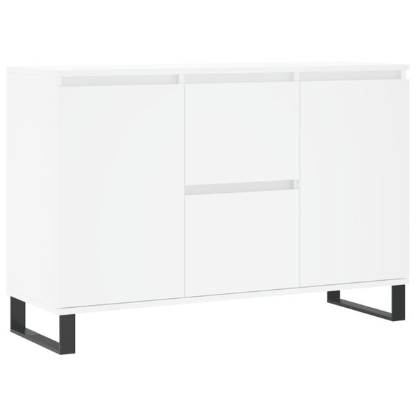 vidaXL Buffet blanc 104x35x70 cm bois d'ingénierie