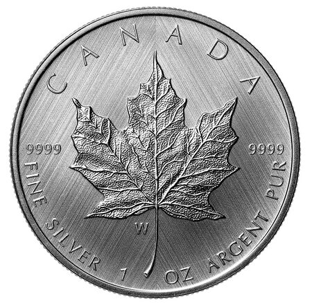 Pièce de monnaie 5 Dollars Canada 2021 W 1 once argent “sur mesure” – Feuille d’érable
