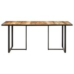 vidaXL Table de salle à manger 180 cm Bois de manguier brut