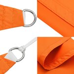 vidaXL Voile de parasol tissu oxford carré 5x5 m orange