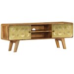 vidaXL Meuble TV Bois de manguier massif 120 x 30 x 45 cm