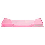 Corbeille À Courrier Combo Midi Transparent - Framboise Brillant - X 6 - Exacompta
