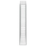 vidaXL Paniers à gabions arqués 15 Pièces 200x30x180/200 cm Fer galvanisé