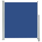 vidaXL Auvent latéral rétractable de patio 140 x 300 cm Bleu