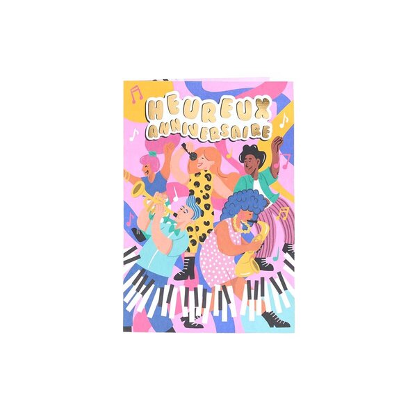 Carte Musicale " Heureux Anniversaire " - Draeger paris
