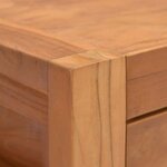 vidaXL Meuble TV 140x40x45 cm Bois de teck