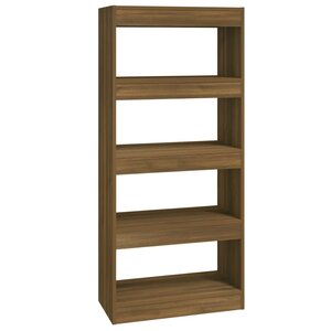 vidaXL Bibliothèque/Cloison Chêne marron 60x30x135cm Bois d'ingénierie