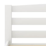 vidaXL Cadre de lit sans matelas blanc bois de pin massif 100x200 cm